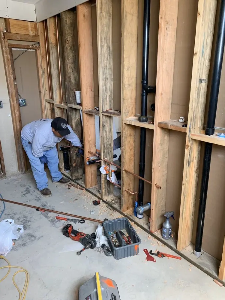Commercial rough-in plumbing for Water Heater Replacement in Towne Crossing